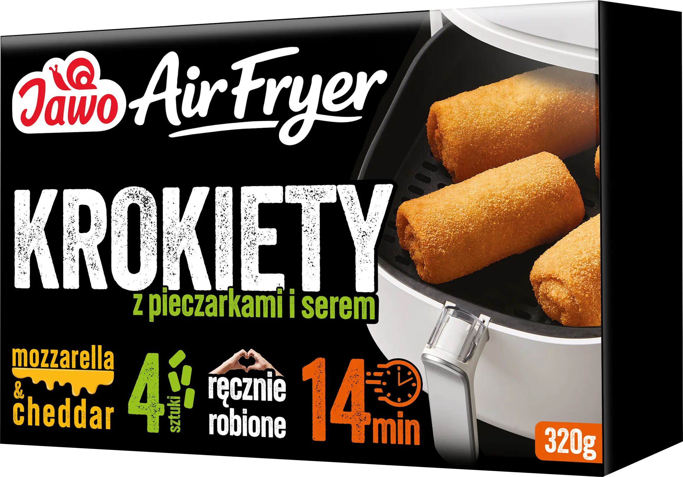 jawo krokiety z pieczarkami i serem air fryer
